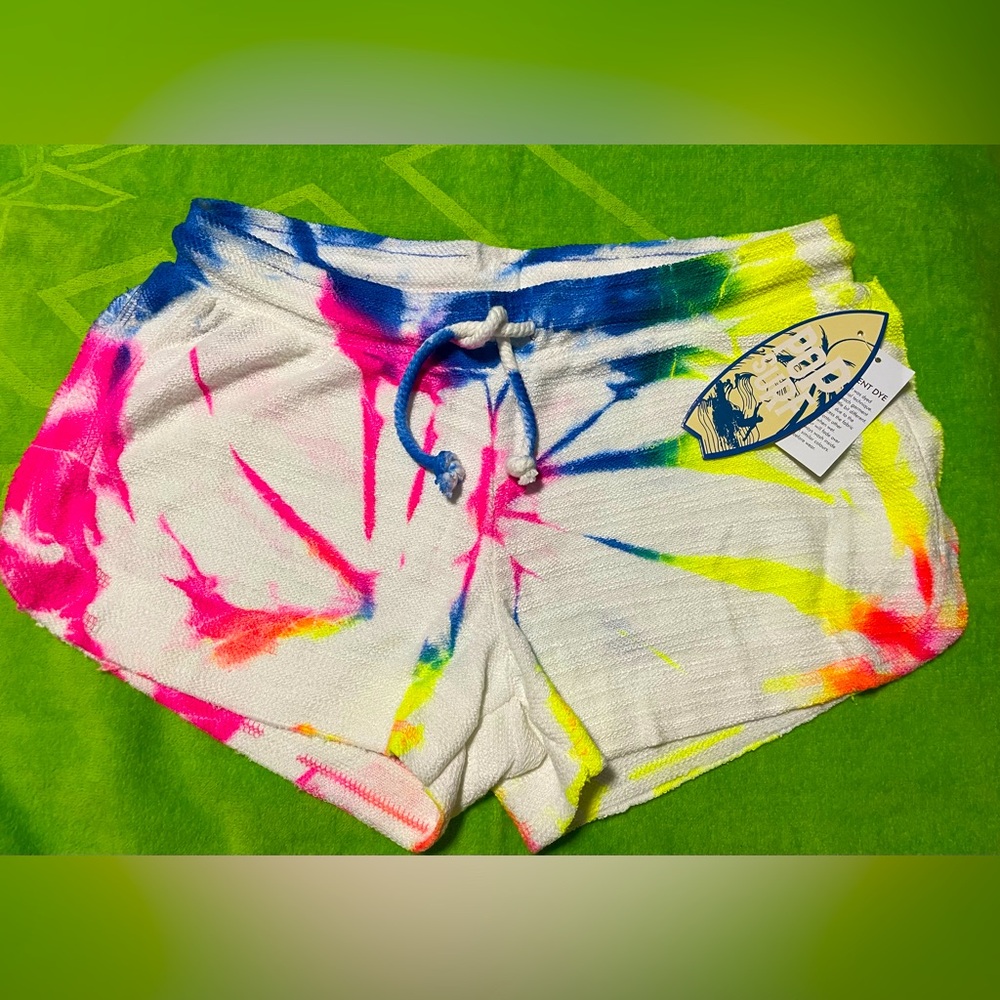 Pop Surf Terry cloth  Beach shorts Sz.S